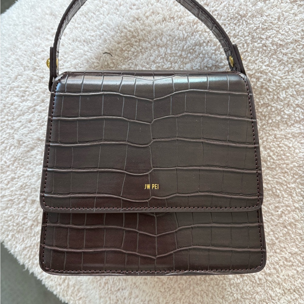 JW PEI Brown Croc Handbag